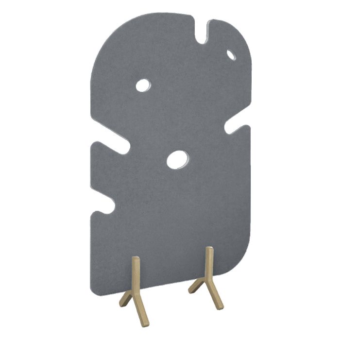 Koala Sound Absorbing Floor Standing Partition Screens H1200mm-Leaf-Dark Grey Koala Sound Absorbing Floor Standing Partition Screens H1200mm-Leaf-Dark Grey