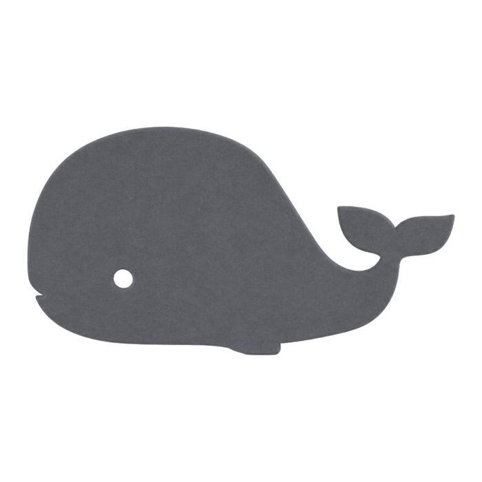Koala Acoustic Playful Sound Absorbing Notice Display Boards-Whale-Dark Grey