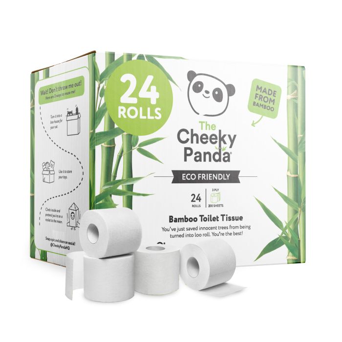 The Cheeky Panda Toilet Tissue Rolls - Pack of 24 The Cheeky Panda Toilet Tissue Rolls - Pack of 24