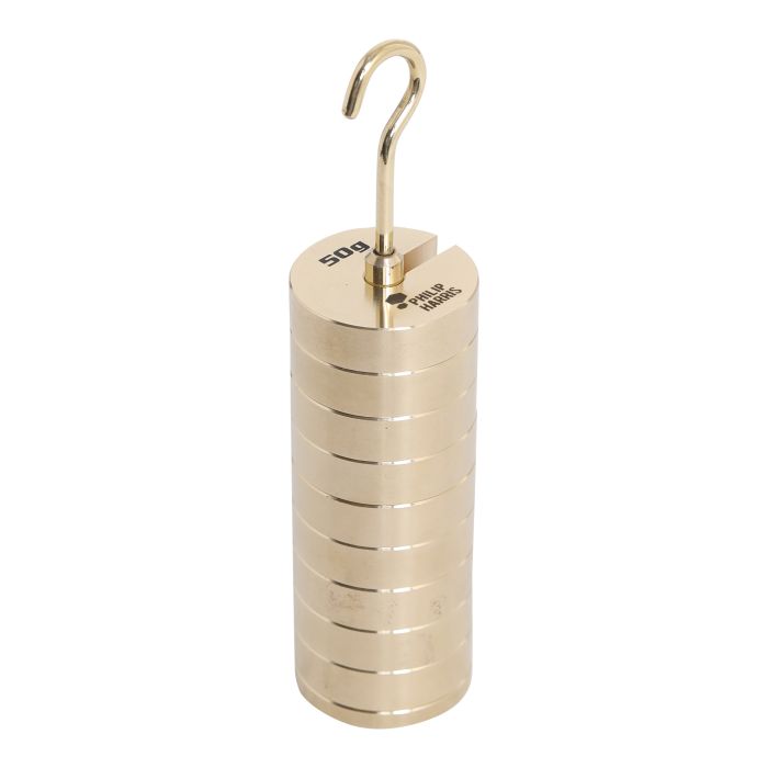 Hanging Slotted Masses- Brass (50g) - 4 x 10g