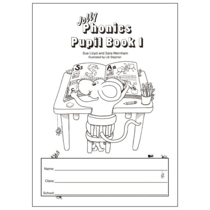 Jolly Phonics Pupil Book 1 - Black and White Version