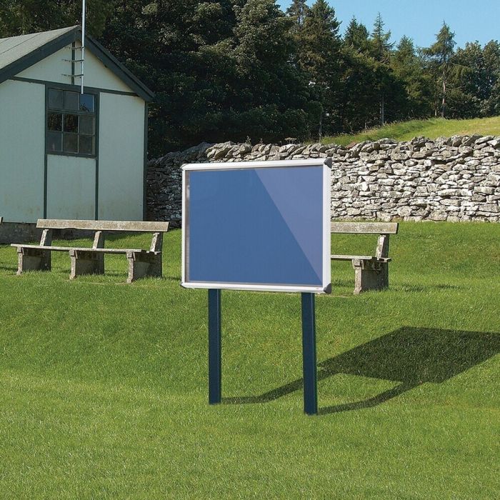 Shield Sunken Post M.ted Ext S.case 1050 x 1012mm - Aluminium Frame/Blueberry