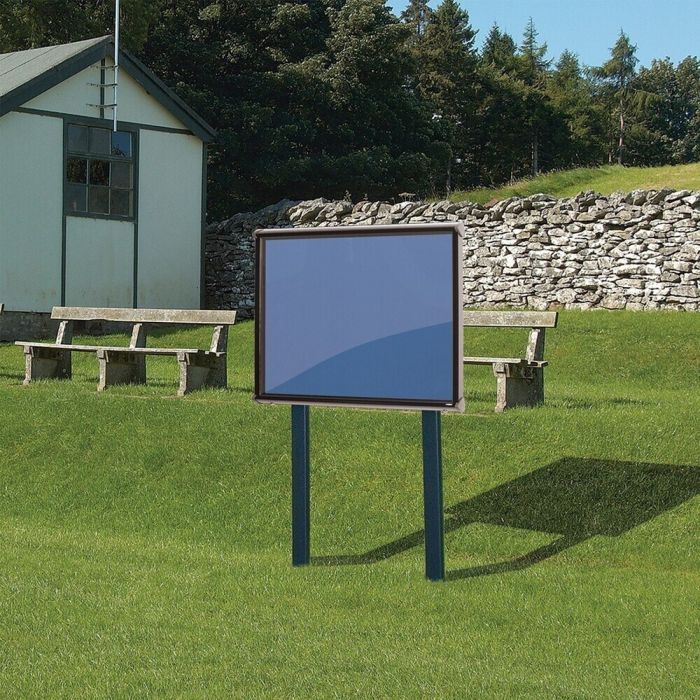 Shield Sunken Post M.ted Ext S.case 1050 x 1182mm - Black Frame/Blueberry