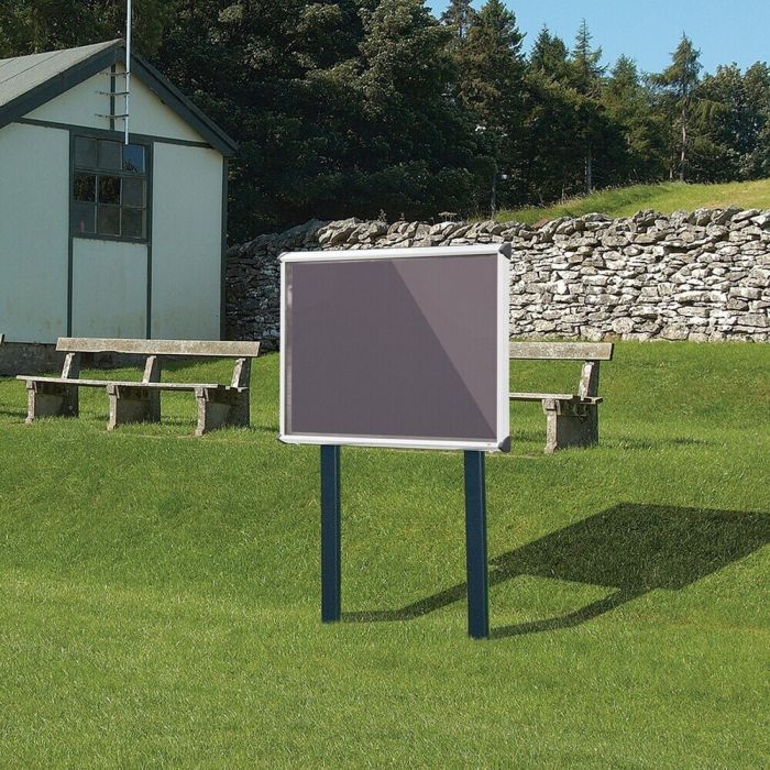 Shield Sunken Post M.ted Ext S.case 1050 x 752mm - Aluminium Frame/Gunmetal