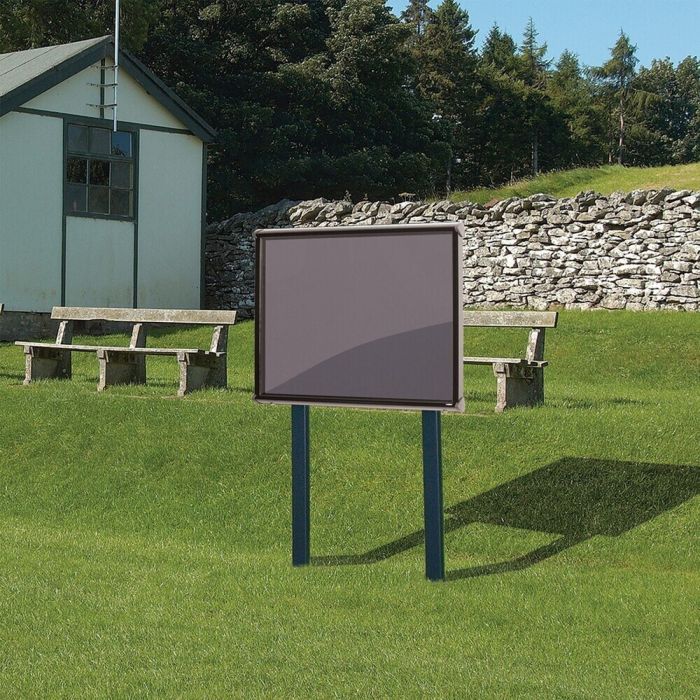 Shield Sunken Post M.ted Ext S.case 1050 x 752mm - Black Frame/Gunmetal