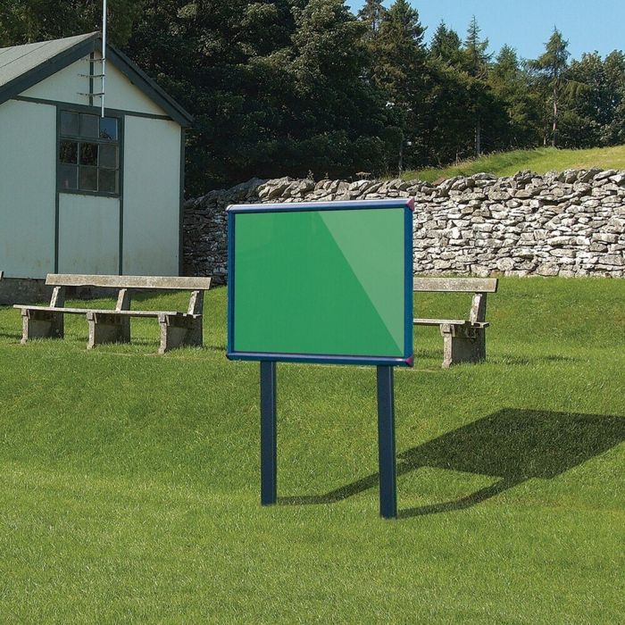 Shield Sunken Post M.ted Ext S.case 1050 x 752mm - Blue Frame/Quince