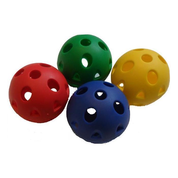 Perforated Ball 90mm Team Colours Pack - Pack of 12