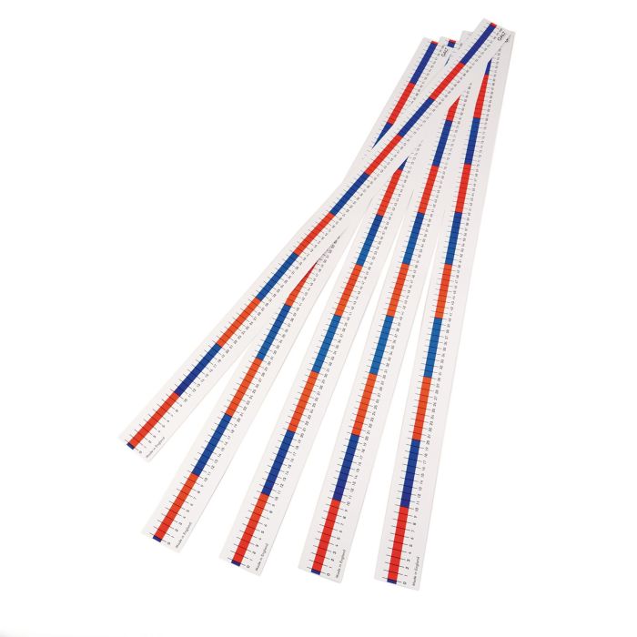 Table Top Number Lines - 0 to 100 - Pack of 5 Table Top Number Lines - 0 to 100 - Pack of 5