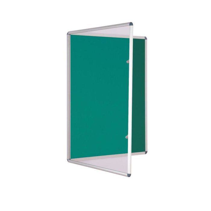 Premium Tamperproof Lockable Noticeboard 600 x 900mm - Green Premium Tamperproof Lockable Noticeboard 600 x 900mm - Green