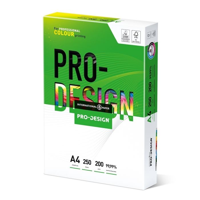 ProDesign Smooth Colour Laser Paper A4 200gsm White - Pack of 250 ProDesign Smooth Colour Laser Paper A4 200gsm White - Pack of 250