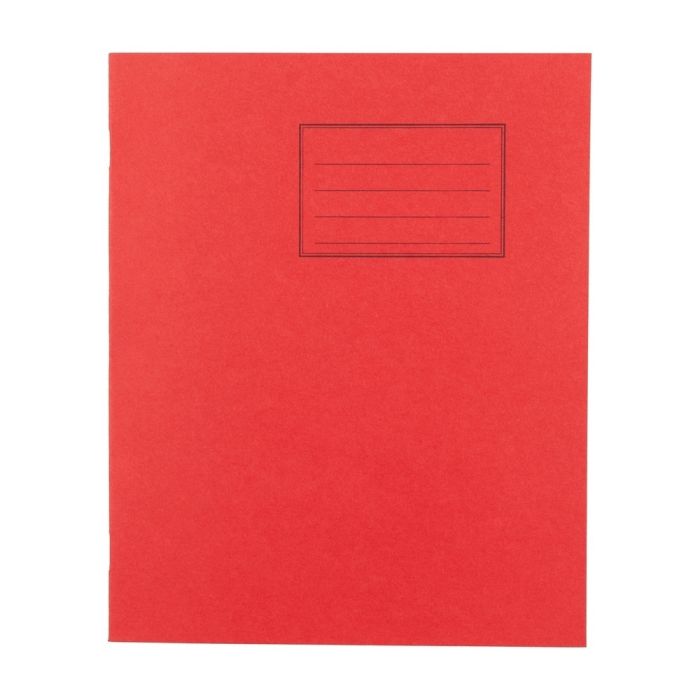 Exercise Books 8 x 6.5in 32 Page T/Hf Blank B/Hf 15mm Feint - Vivid Red - Pack of 100 Exercise Books 8 x 6.5in 32 Page T/Hf Blank B/Hf 15mm Feint - Vivid Red - Pack of 100
