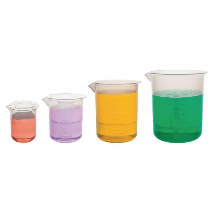 Polypropylene Beakers - Mixed Volume - Pack of 4