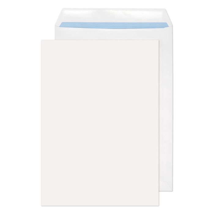 Recycled C4 Pocket Self Seal Non-Window Envelopes 100gsm White - Pack of 250