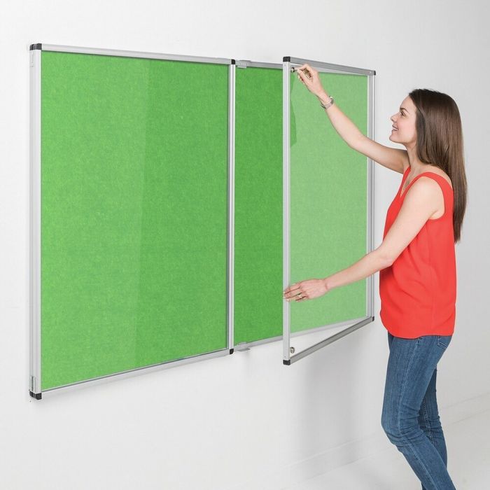 Resist-a-Flame Tamperproof Noticeboard 1200 x 1800mm - Apple Green
