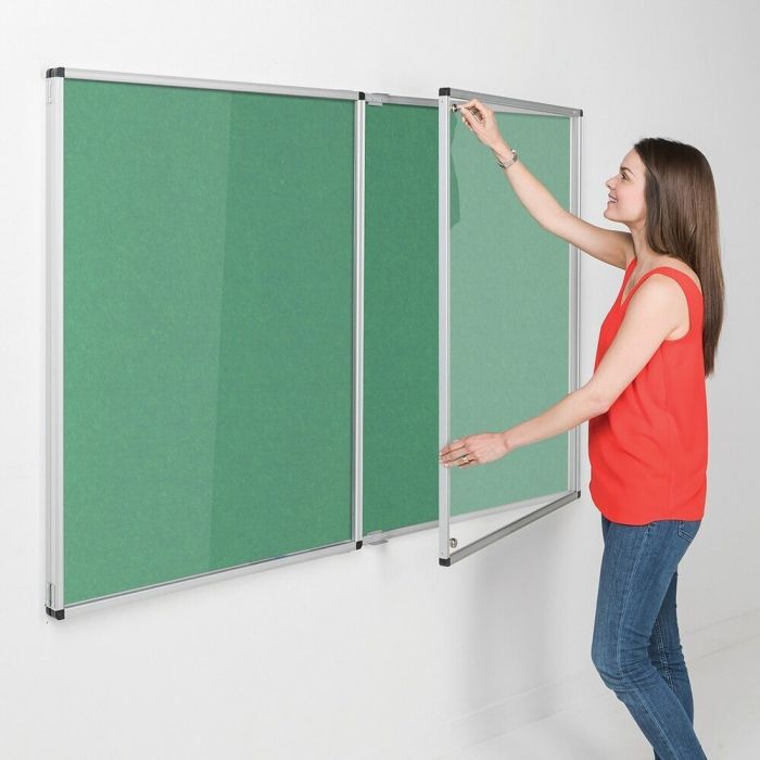 Resist-a-Flame Tamperproof Noticeboard 1200 x 1800mm - Green