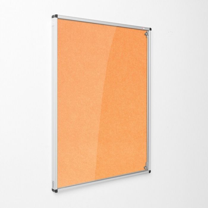 Resist-a-Flame Tamperproof Noticeboard 600 x 900mm - Orange