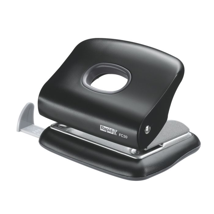 Rapid FC20 Two Hole Punch 20 Sheet Black Rapid FC20 Two Hole Punch 20 Sheet Black