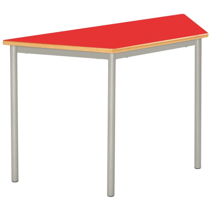 Welded Trapezoidal Table- 1200x600 mm - 8-11Y Red