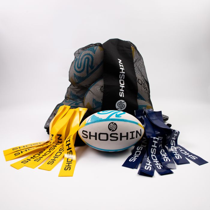 SHOSHIN Tag Rugby Game Kit - Yellow/Blue - Size 5 SHOSHIN Tag Rugby Game Kit - Yellow/Blue - Size 5