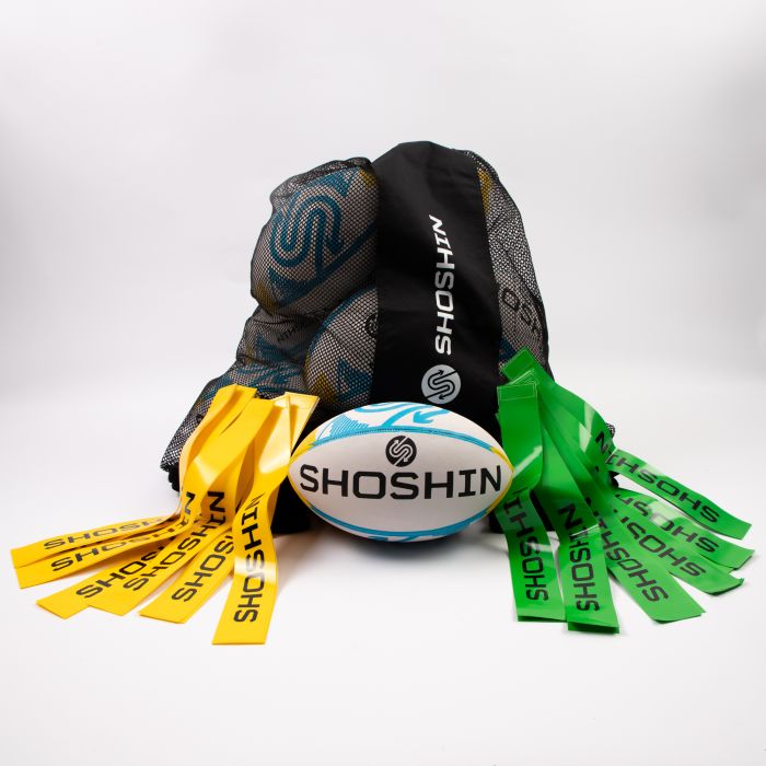 SHOSHIN Tag Rugby Game Kit - Yellow/Green - Size 4 SHOSHIN Tag Rugby Game Kit - Yellow/Green - Size 4