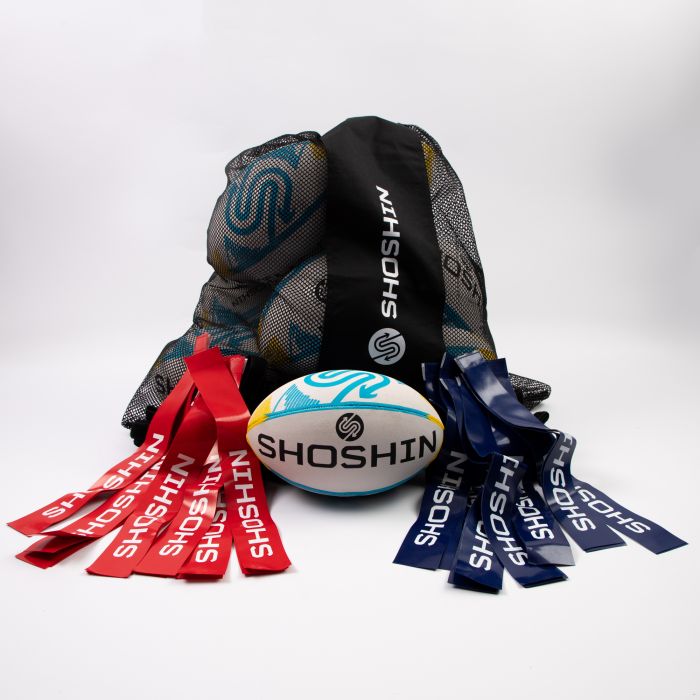 SHOSHIN Tag Rugby Game Kit - Blue/Red - Size 3 SHOSHIN Tag Rugby Game Kit - Blue/Red - Size 3