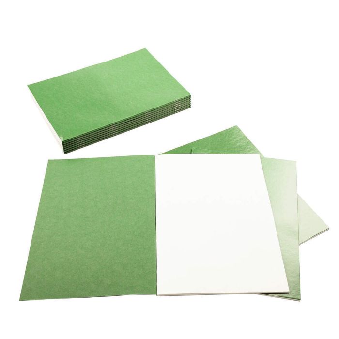 Creative A4 Sketchbook Laminated Portrait 140gsm 40 Page - Green - Pack of 10
