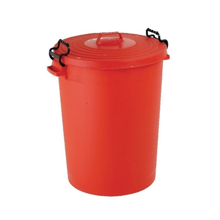 Light Duty Dustbin 110 Litre - Red Light Duty Dustbin 110 Litre - Red