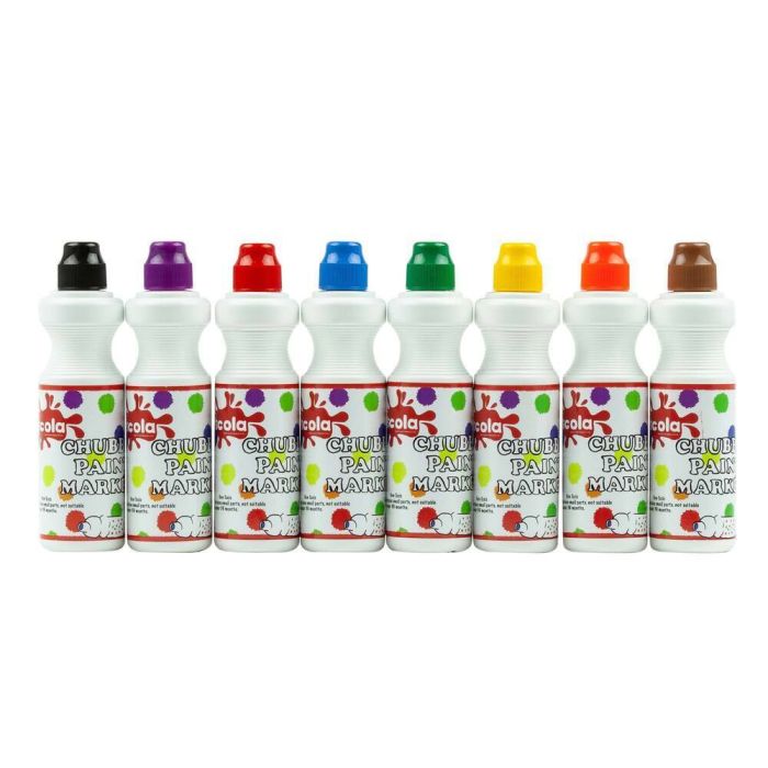 Scola Chubbi Paint Markers Assorted - Pack of 8 Scola Chubbi Paint Markers Assorted - Pack of 8