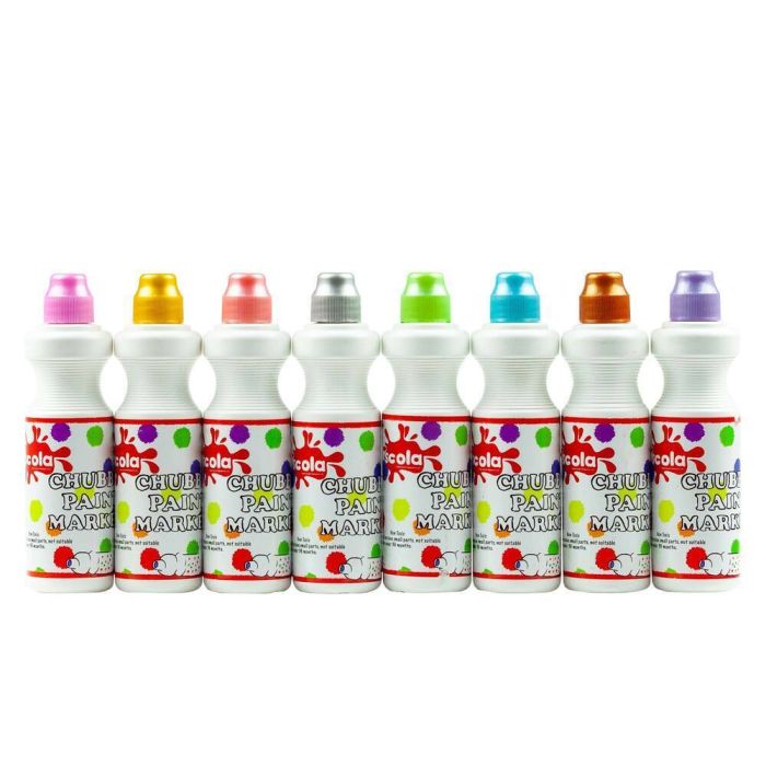 Scola Chubbi Paint Markers Assorted Metallics - Pack of 8 Scola Chubbi Paint Markers Assorted Metallics - Pack of 8