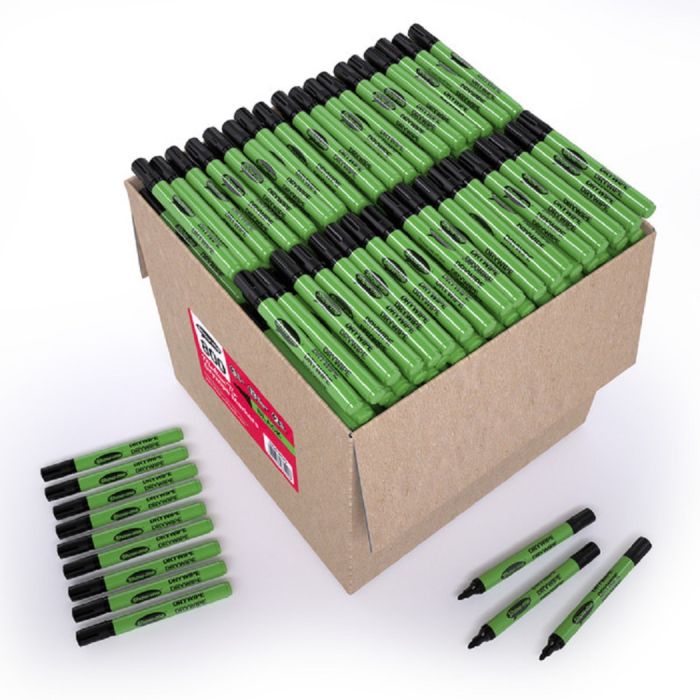 Show-me Drywipe Pen - Medium Tip - Black - Pack of 800 Show-me Drywipe Pen - Medium Tip - Black - Pack of 800