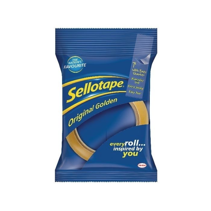 Orignal Sellotape Clear - 19mm x 66m - Pack of 16 Orignal Sellotape Clear - 19mm x 66m - Pack of 16