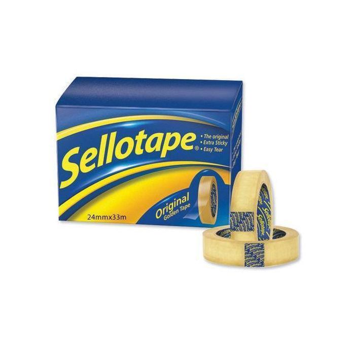 Orignal Sellotape Clear - 25mm x 33m - Pack of 6 Orignal Sellotape Clear - 25mm x 33m - Pack of 6