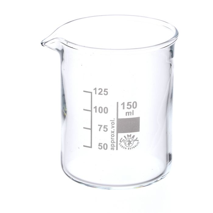 Simax Glass Beaker Squat Form - 150ml - Pack of 10 Simax Glass Beaker Squat Form - 150ml - Pack of 10