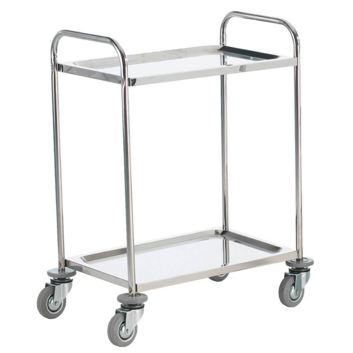 Stainless Steel Shelf Trolley - 2 Shelf