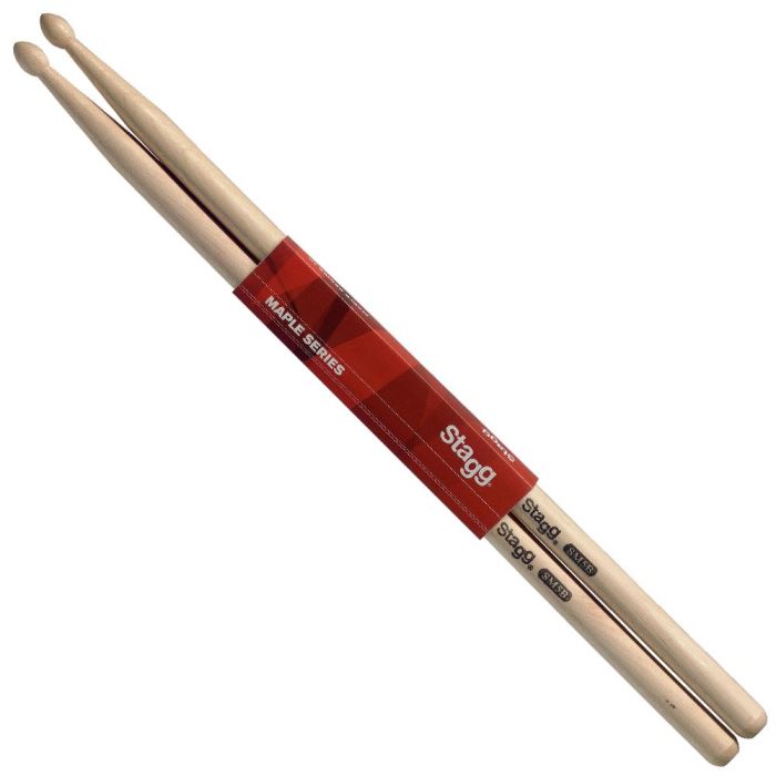 Stagg SM5B Maple Drum Sticks - Wooden Tip - Pair