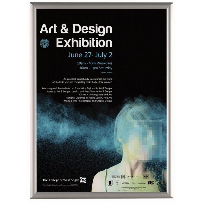 Snap Display Frames Aluminium - A0 (1223 x 875mm)