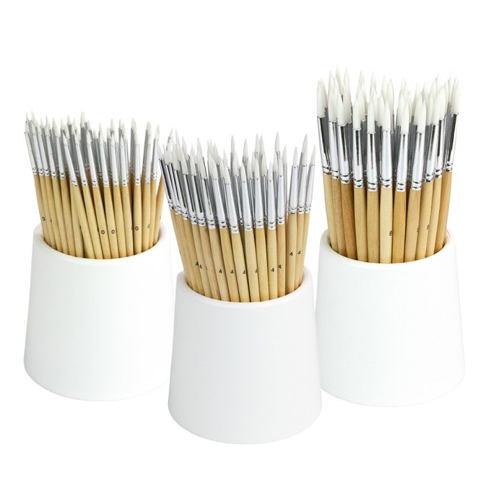 Specialist Crafts Essentials Short Handled Synthetic Brushes