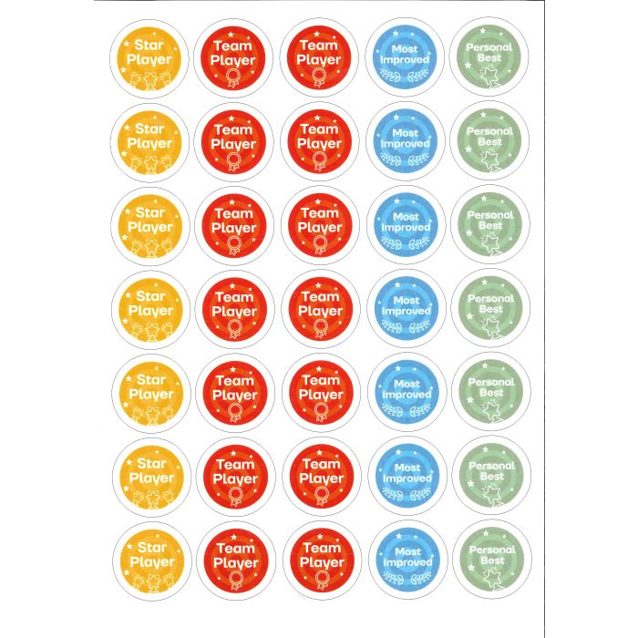 Sports Reward Stickers - Pack of 140 Sports Reward Stickers - Pack of 140