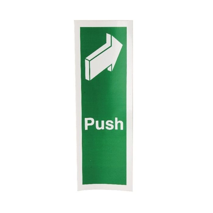 Push Sign 150 x 50mm S/A Push Sign 150 x 50mm S/A