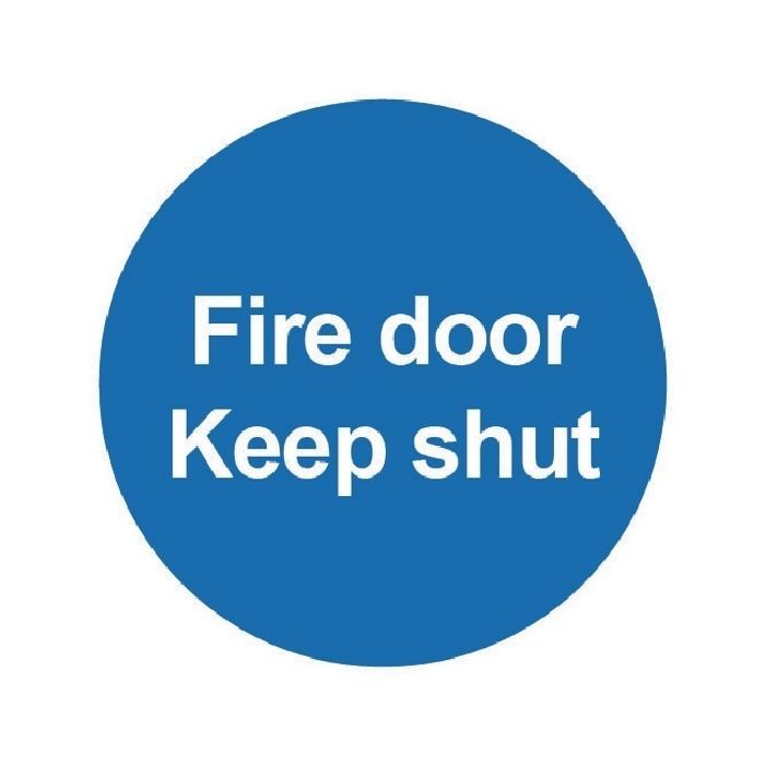 Fire Door Keep Shut Sign 100 x 100mm PVC Fire Door Keep Shut Sign 100 x 100mm PVC