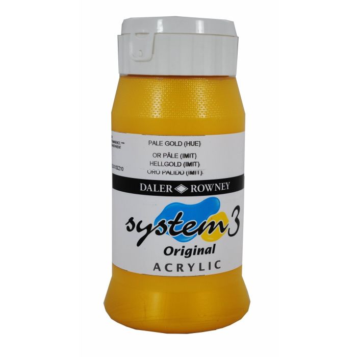 System 3 Acrylic 500ml - Pale Gold
