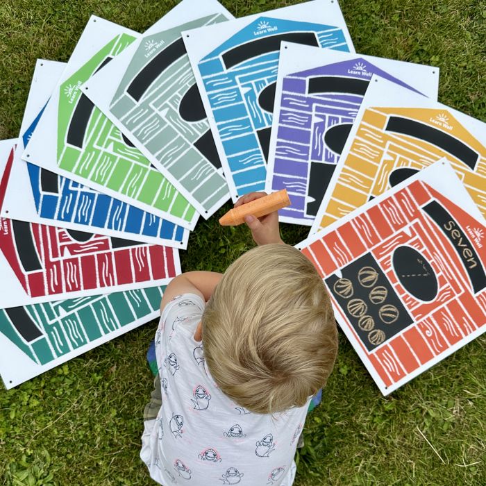 Beach Huts Chalkboards - Large Set of 10