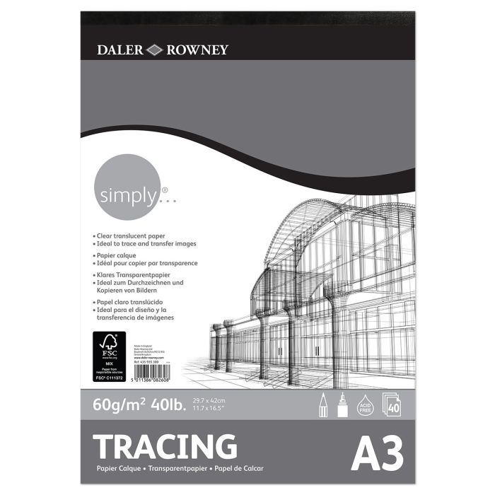 Darler-Rowney Tracing Pad A3 60gsm