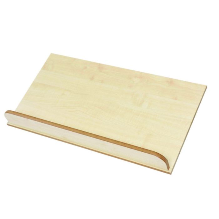 Curve Style Lecturn Shelf - Maple