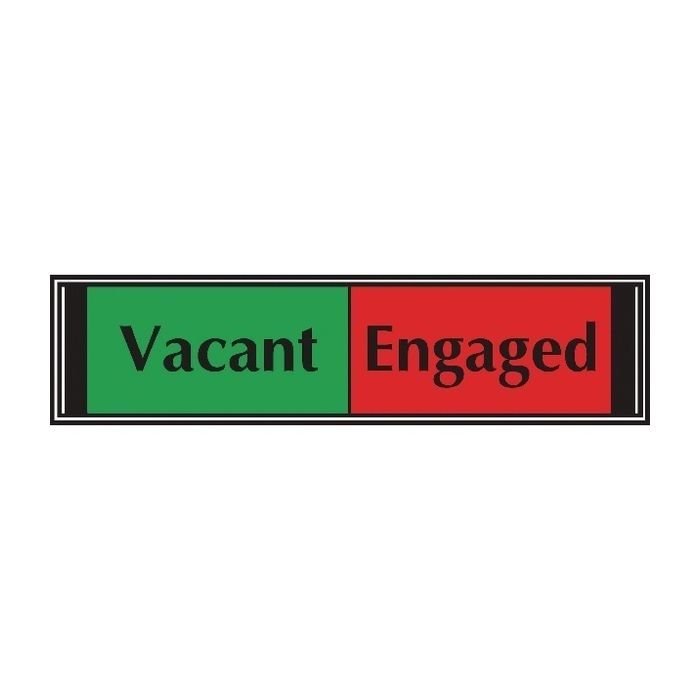 Vacant/Engaged Sliding Sign 50 x 200mm S/A Vacant/Engaged Sliding Sign 50 x 200mm S/A