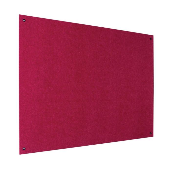 Resist-a-Flame Unframed Noticeboard 600 x 900mm - Raspberry