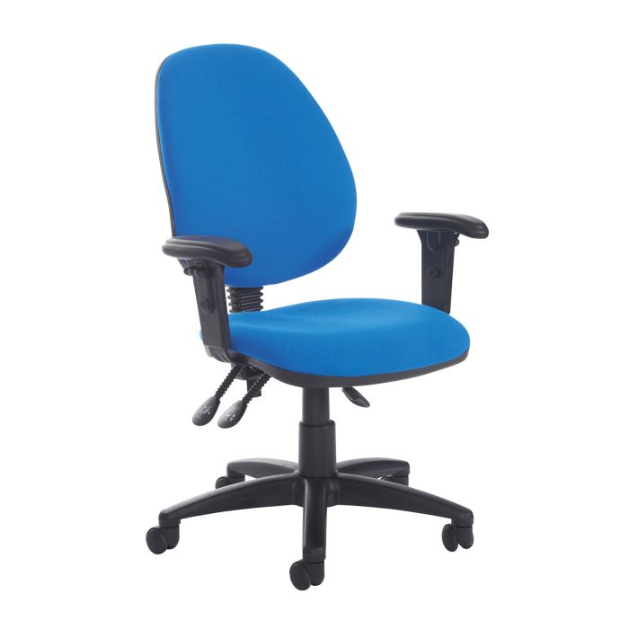 High Fabric Back Asynchro Operator Chair/ Adjustable Arms