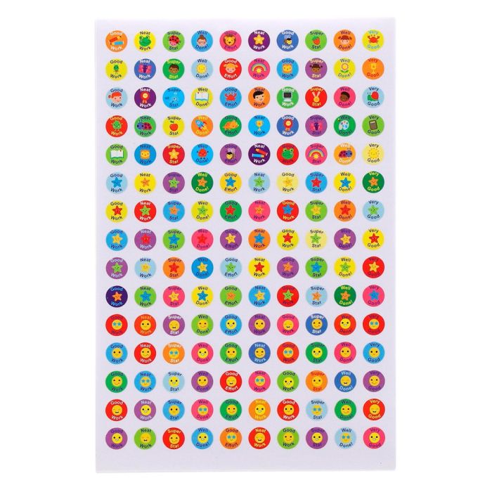 Caption Stickers 10mm - Pack of 720 Caption Stickers 10mm - Pack of 720