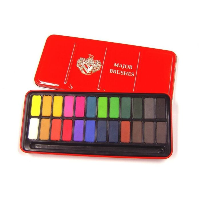 24 Block Watercolour Tablet Tin
