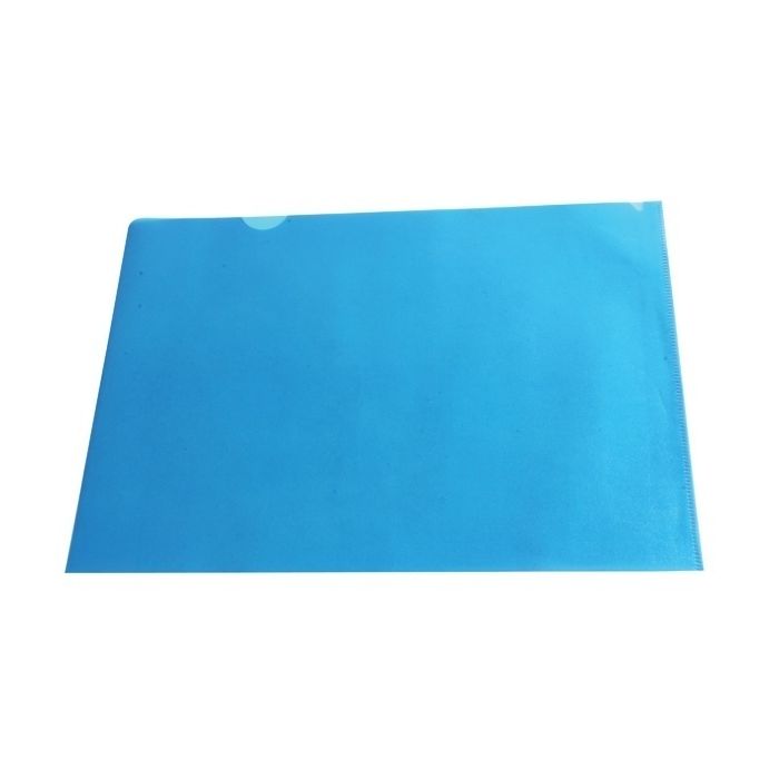 Cut Flush Folders - Blue - Pack of 100
